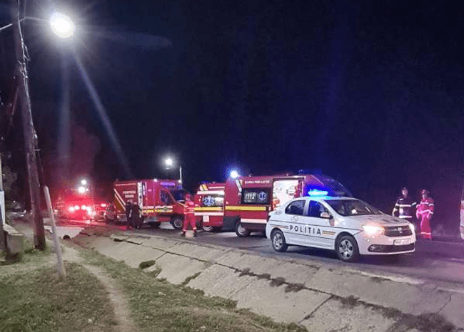 Un autocar cu ucraineni s-a răsturnat în Vrancea. Planul roșu de intervenție a fost activat