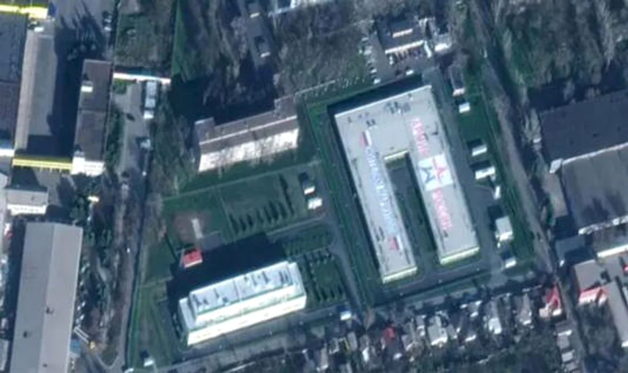 Bază militară rusă construită în Mariupol în decembrie 2022 FOTO via Daily Express US