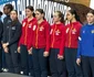 Fetele noastre, pe prima treaptă a podiumului la Campionatul European. Foto Facebook FR Scrimă