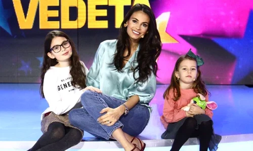 Anca Serea alături de fiicele ei, Sarah şi Ava Sursa Instagram 