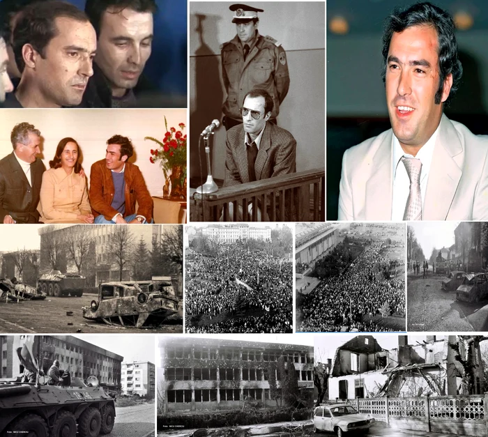 Imagini cu Nicu Ceaușescu în diverse ipostaze și din timpul Revoluției din 1989 la Sibiu
