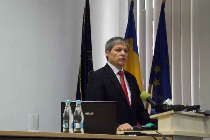 Dacian Cioloş, comisarul eropean pentru Agricultură, a vorbit la o conferinţă USAMV. FOTO: R.F.