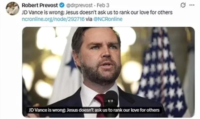 Papa crede că JD Vance greşeşte. Foto: X