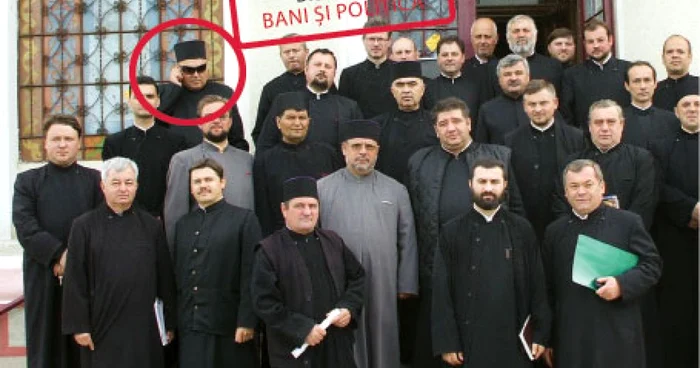 Părintele paroh Eugen Isailă (în medalion) obţine bani din închirierea clădirilor fostei unităţi militare de la Iteşti