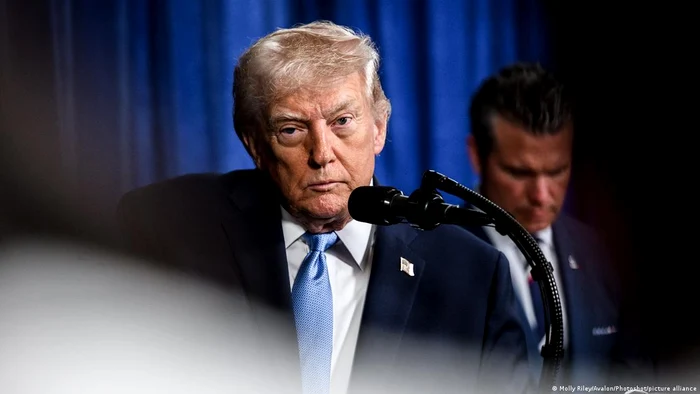 Preşedintele SUA, Donald Trump, la o conferinţă de presă pe 3.01.2026, după răpirea lui Maduro