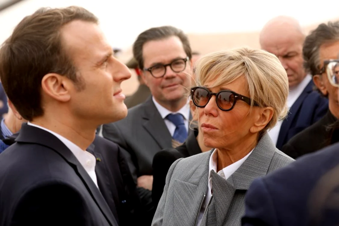 Brigitte Macron a purtat o pereche de pantofi sport Louis Vuittonfoto: AFP