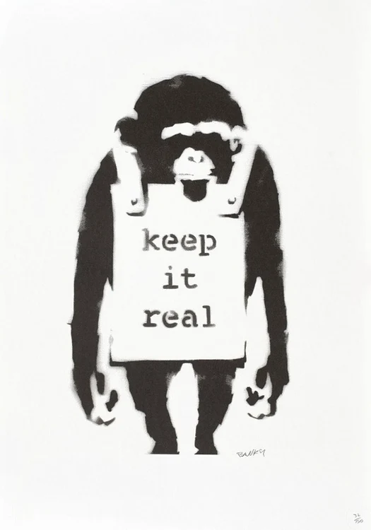 lucrări de grafică semnate Banksy