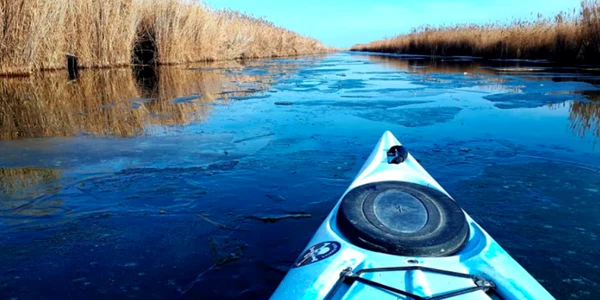 Delta Dunării iarna Clubul de agrement ciclo-nautic JuriLotca