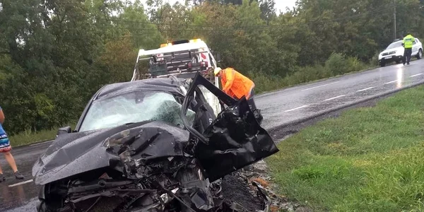 Accident grav în apropiere de Remetea Mare FOTO DRDP Timișoara