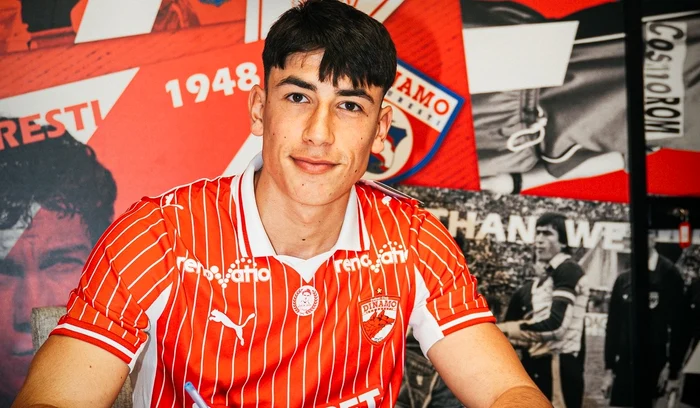 Ianis Tarbă, nou transferat, s-a format în Spania (FOTO: Facebook/Dinamo)