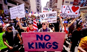 protest no kings in sua FOTO: X/@pushpendrajifan