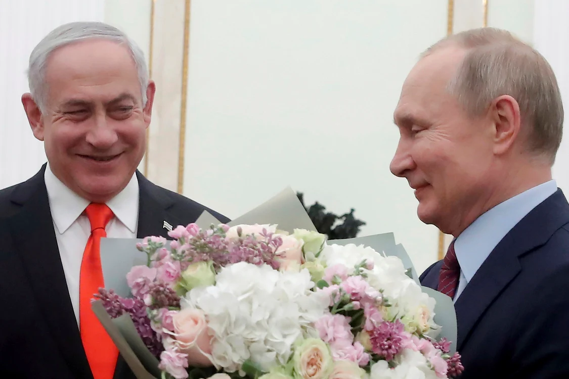 Premierul israelian Benjamin Netanyahu și președintele rus Vladimir Putin FOTO Profimedia
