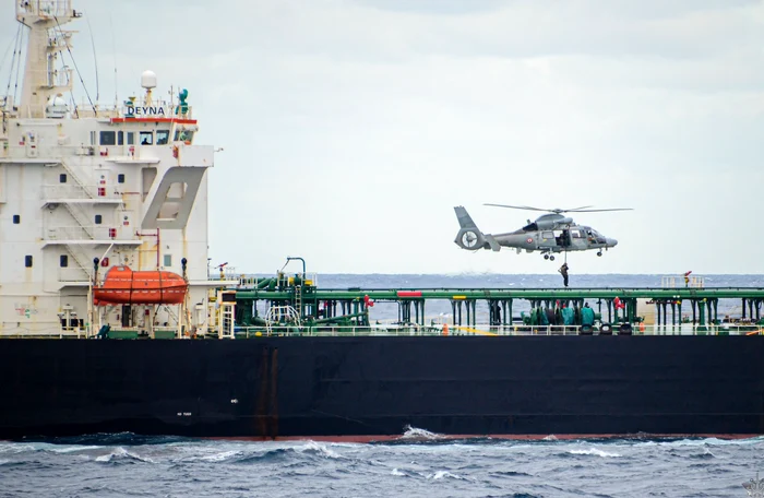 Petrolierul confiscat de Franța FOTO: X/Emmanuel Macron