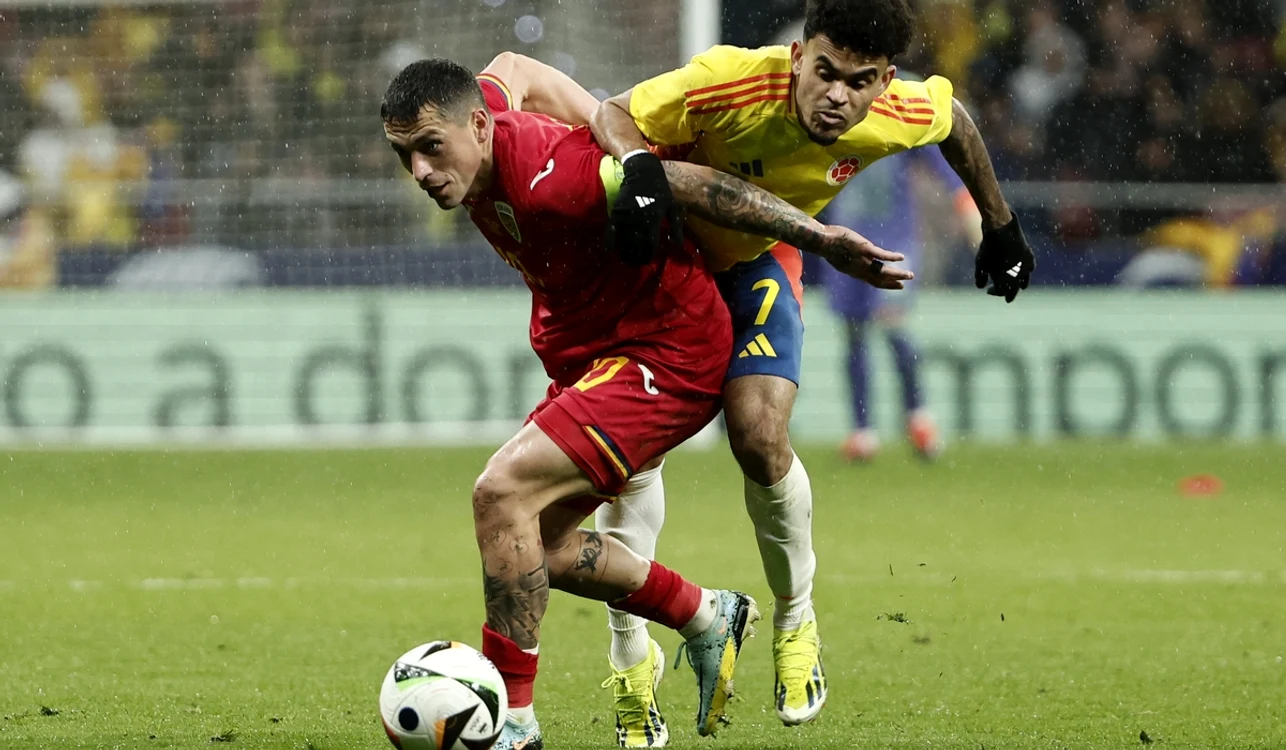 România a reușit să înscrie două goluri în duelul împotriva Columbiei (FOTO: EPA)