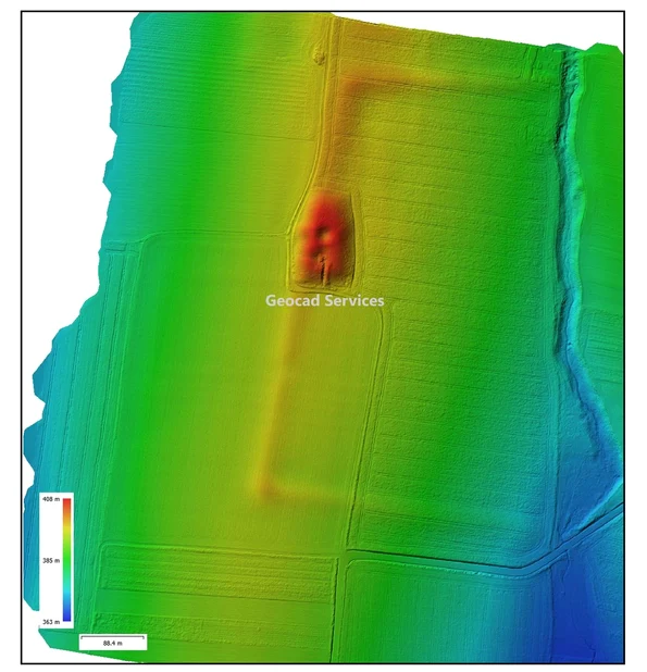 Cea mai mare fortificație antică din Neamț, scanată cu ajutorul tehnologiei LiDAR (© Facebook / Vasile Diaconu - archaeologist)