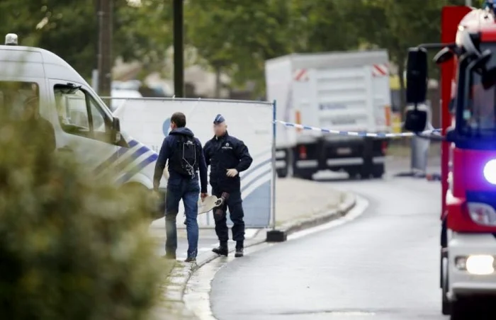 Politişti mobilizaţi după explozie FOTO AFP