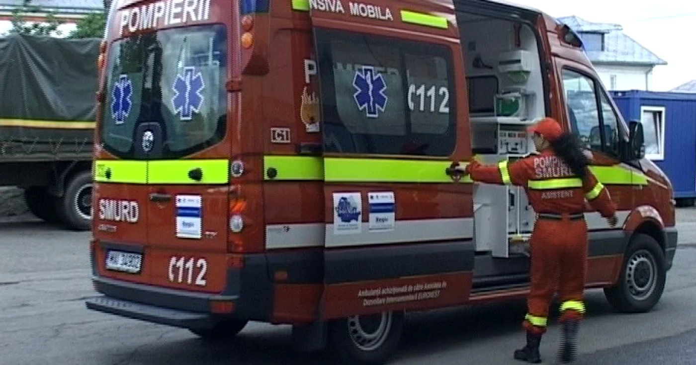 Bătrâna a fost descoperită de un pompier