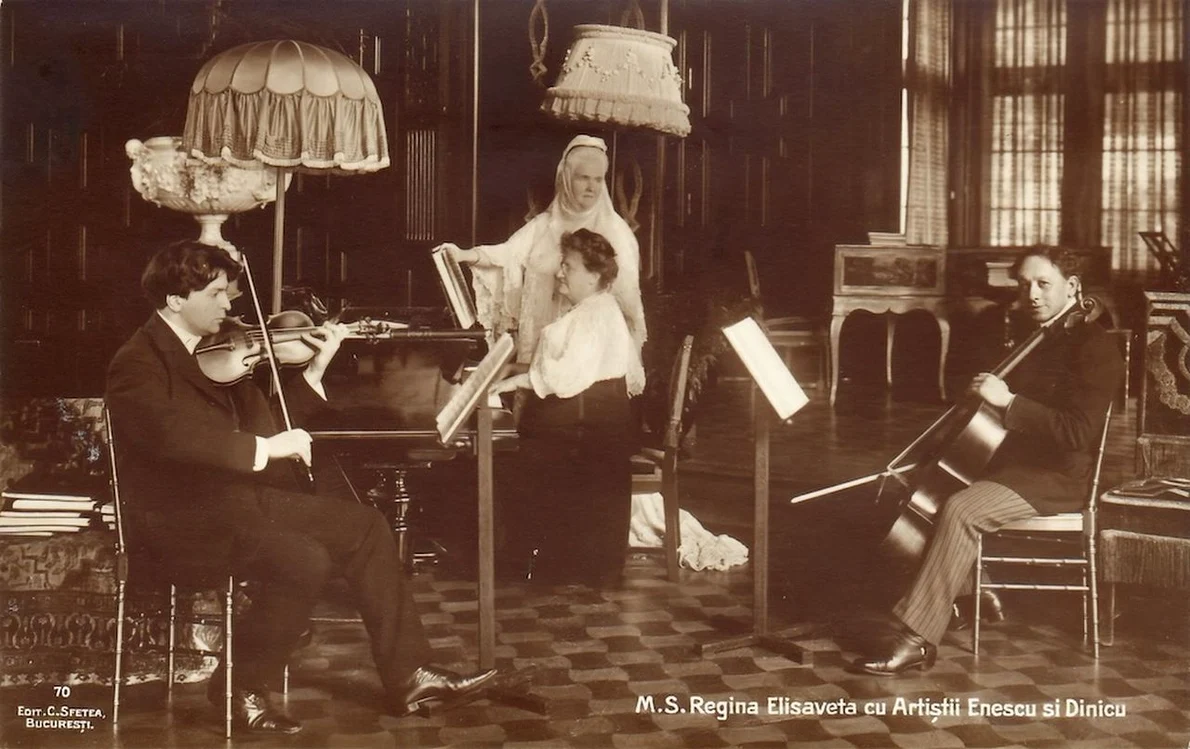 George Enescu și Regina Elisabeta a României