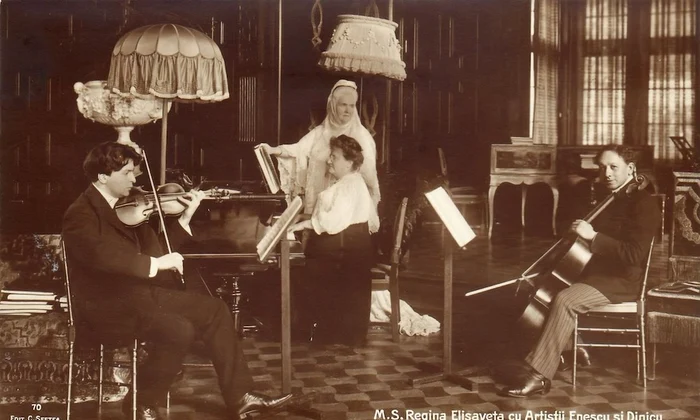 George Enescu și Regina Elisabeta a României