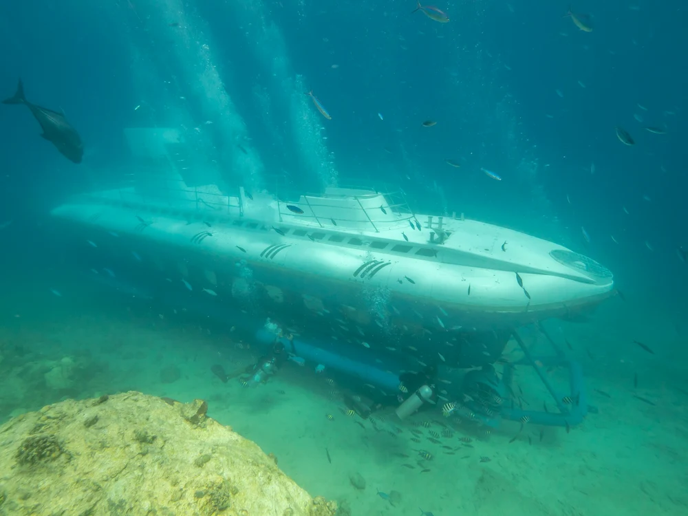 Submarinul care s-a scufundat FOTO Facebook / Sindbad Submarines