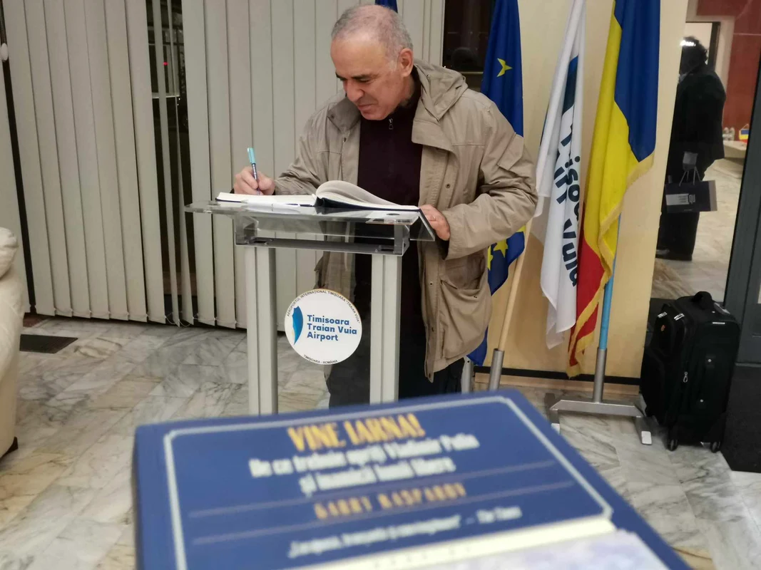Kasparov a ajuns la Timișoara FOTO Ștefan Both