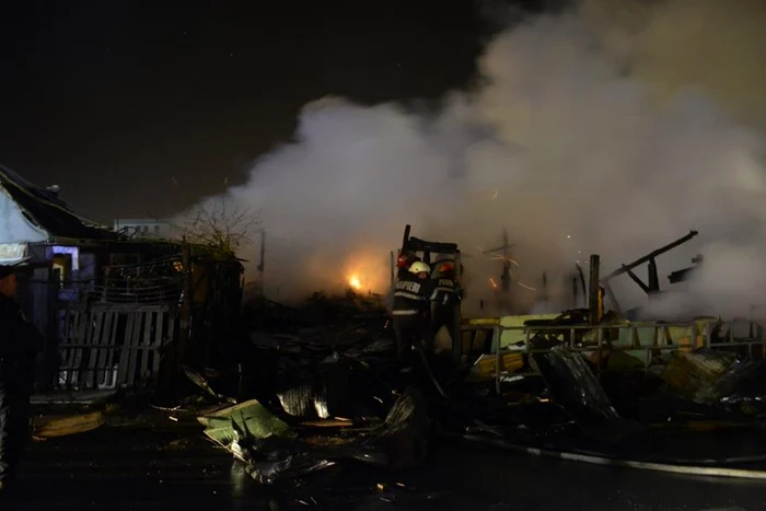 Pompierii n-au avut timp de odihnă nici măcar de Crăciun. FOTO: ISU Cluj