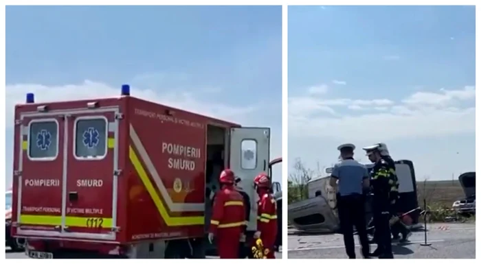 A avut loc un accident rutier extrem de grav pe DN6. Foto: Captură video.