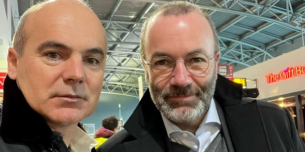 Rares Bogdan si Manfred Weber FOTO Fb Rares Bogdan jpg