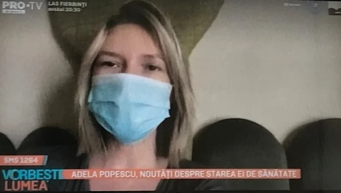 Adela Popescu are covidFoto: arhivă personală