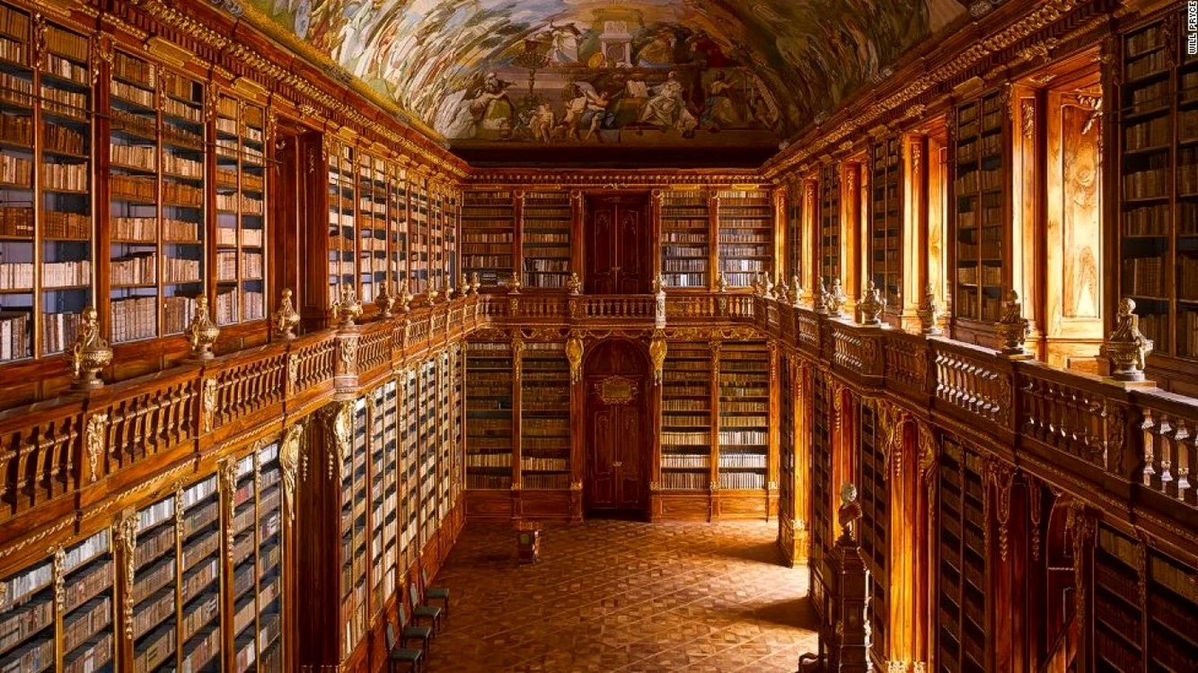 Biblioteca Strahov Abbey din Praga, Republica Cehă FOTO cnn.com