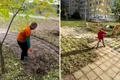un roman curata parcuri si spatii publice in bulgaria foto captura video instagram fixer dad  png