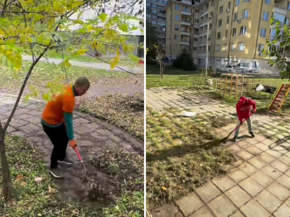 Povestea românului devenit viral după ce a curățat voluntar parcuri și alei în Bulgaria: „Unii se opresc, îmi strâng mâna și mă felicită”