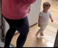 Mama și fiul ei, micuțul Alexie, cel de-al treilea copil al cuplului, au fost externați ieri și au ajuns cu bine acasă