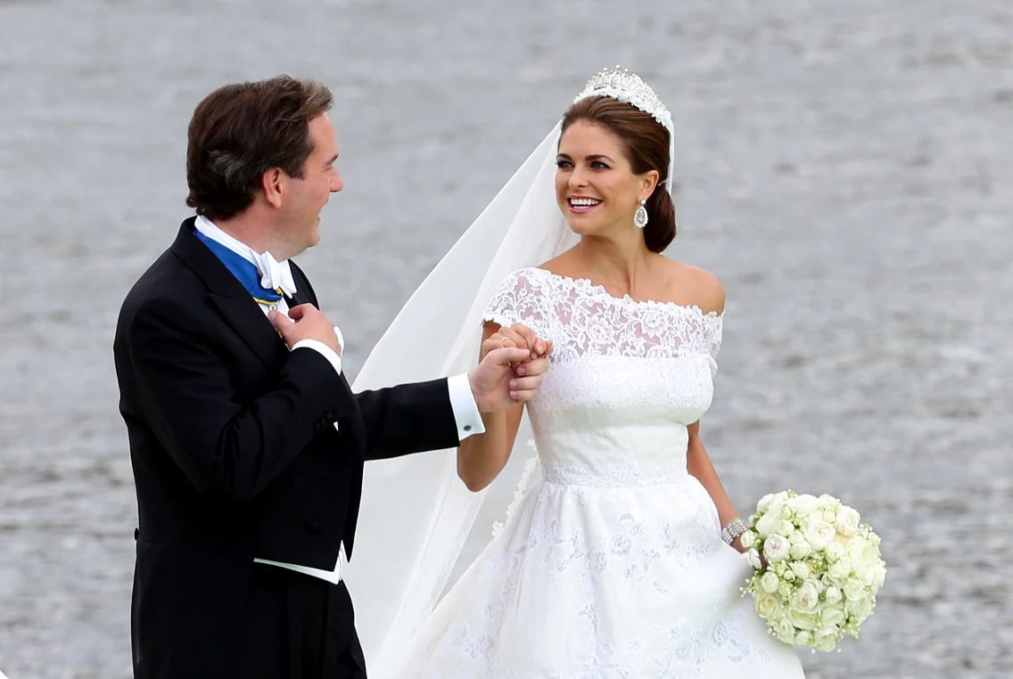 Nunta Prințesei Madeleine a Suediei cu Christopher O'Neill, în 2013, Foto Getty