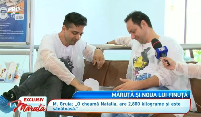 Mihai Gruia a filmat naşterea fetiţei sale