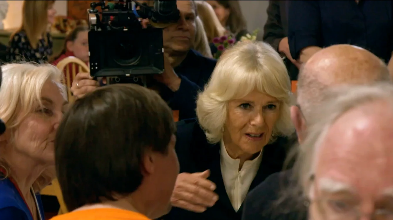Camilla Parker a filmat în interiorul casei sale
