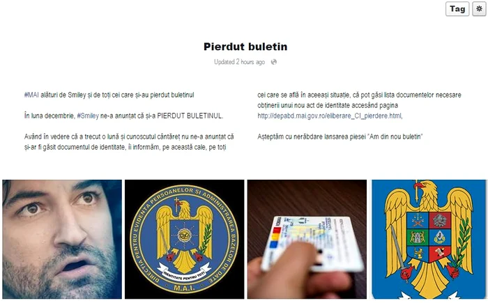 Campania - "Pierdut buletin"