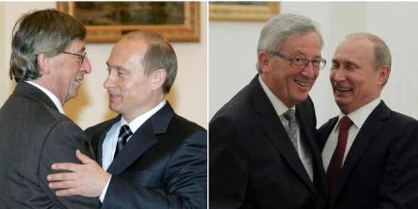 Jucker si Putin in 2004 şi în 2012 FOTO AFP