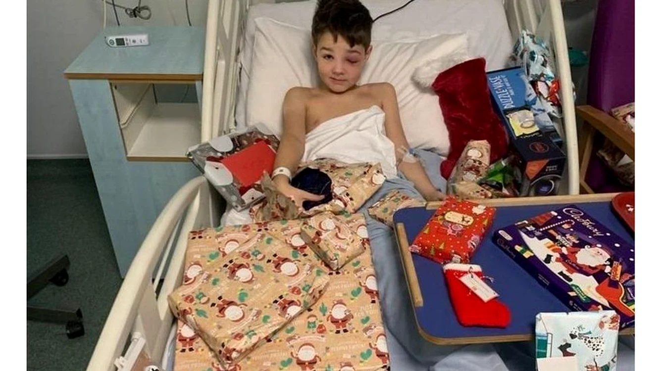 Zac Morey și-a petrecut Crăciunul în spital (Foto: BBC)