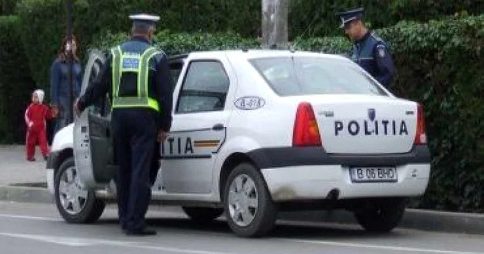 Hoţul a fost prins de poliţşti. Foto arhivă