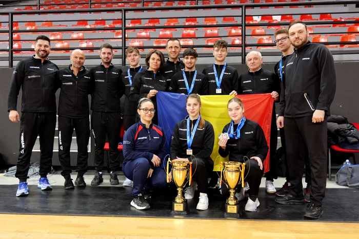 România a încheiat Campionatul European U21 FOTO: Federația Română de Tenis de Masă/Facebook.com