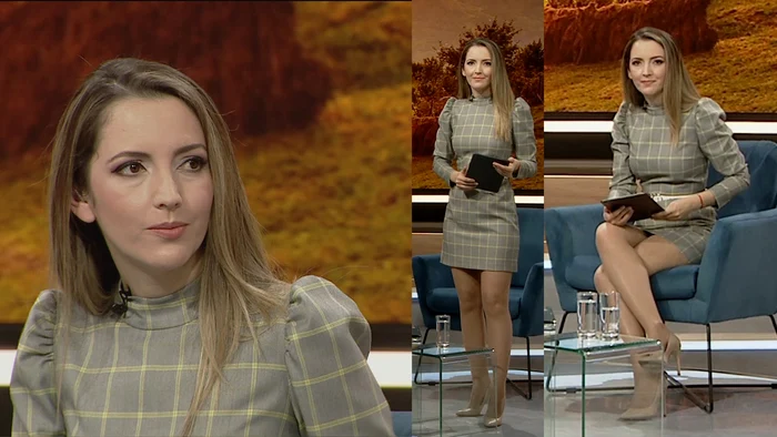 Laura Fronoiu prezintă știrile la TVR