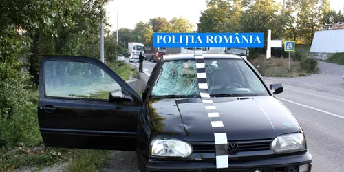 Autoturismul cu numere de Germania al cărui sofer a fugit dupa ce a omorat, pe zebră, o femeie