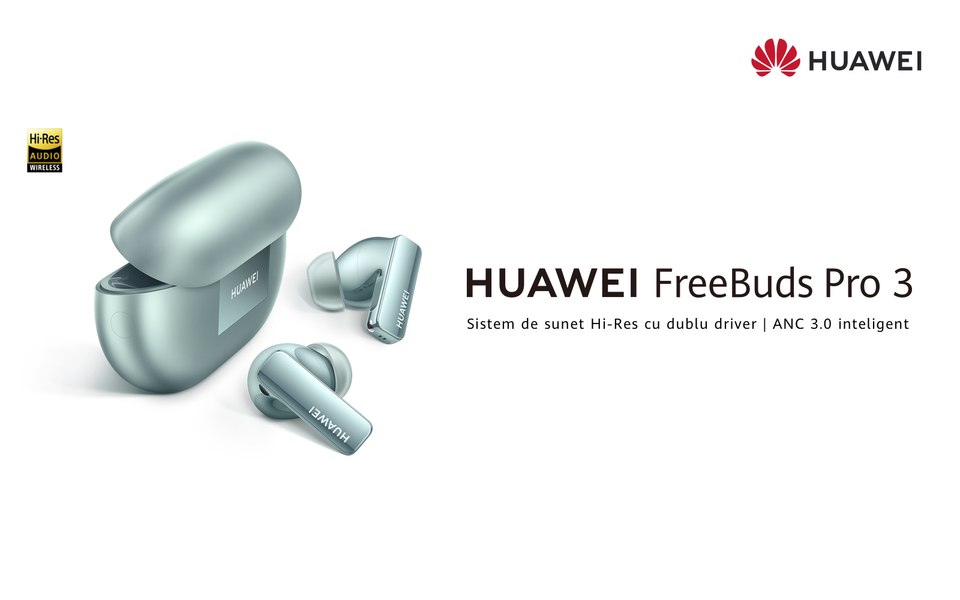 Dacă sunetul ar avea o rezoluție, FreeBuds Pro 3 ar avea un sunet de 16K
