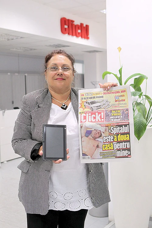 Eugenia Popescu a plecat acasă cu o tabletă
