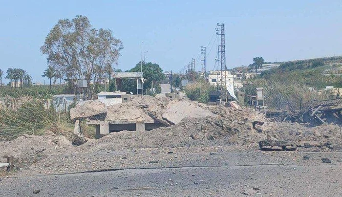 Podul a fost distrus într-un atac israelian FOTO X /  Open Source Intel @Osint613 