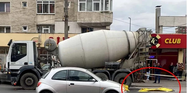 Accident mortal în Sibiu - femeie strivită de o betonieră pe trecerea de pietoni Foto Ora de Sibiu