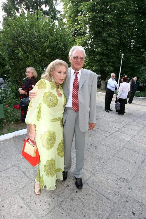 Zina Dumitrescu în 2007, alături de soţul ei, Costin Dumitrescu