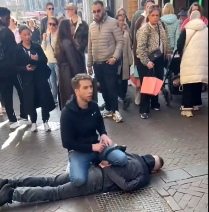 Eroul din Amsterdam. FOTO: Captură video