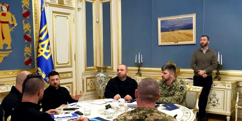Volodimir Zelenski alături de secretarul consiliului de apărare Rustem Umerov FOTO profimedia jpg